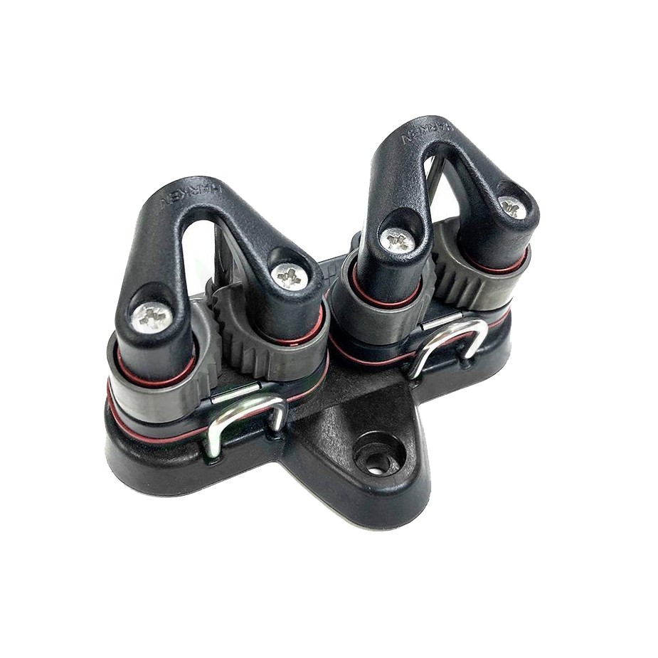 Cleat Plate with Harken Blocks | ILCA | Laser® 1 Cleat Plate with Harken Blocks | ILCA | Laser®