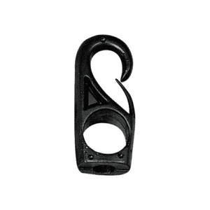 Mosquetón Nylon Negro de 6 mm